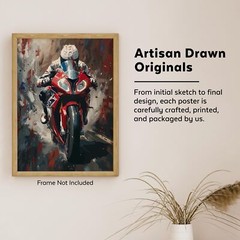 S1000RR Motorcycle Poster Wall Decor Room Men 11×14 Inches Unframed