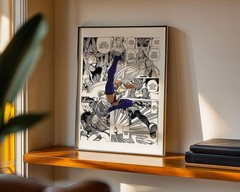 Mirko Manga Panels Poster | My Hero Academia Anime Wall Art Print
