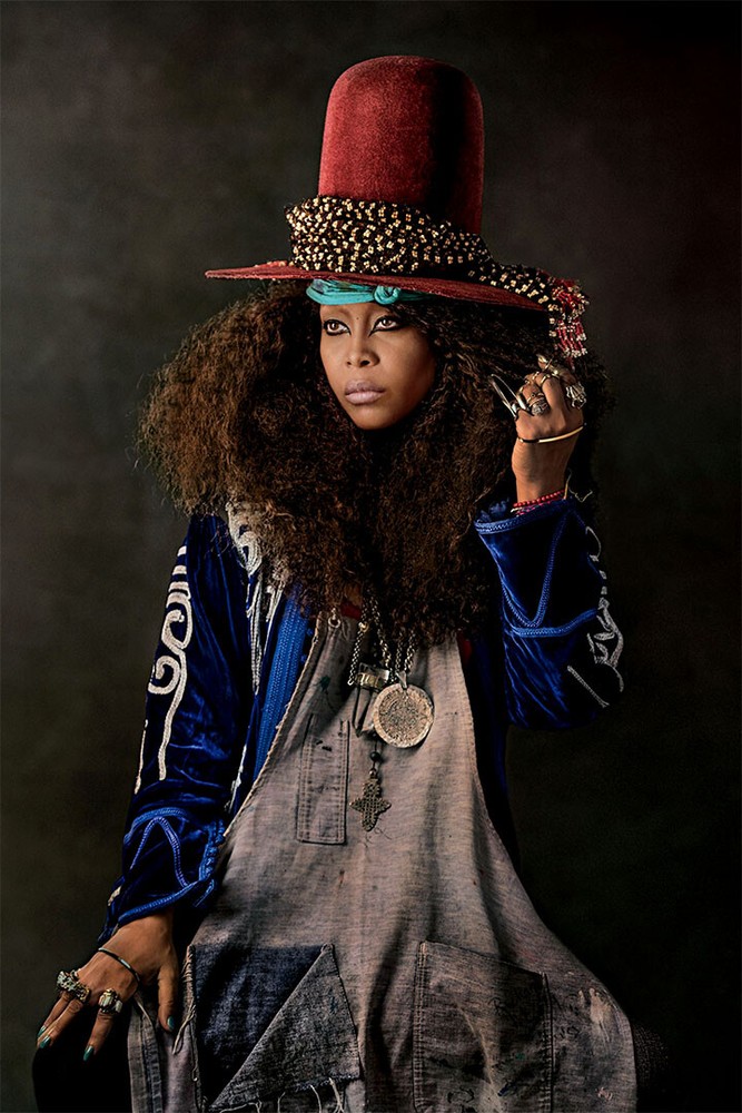 Erykah Badu Music Singer Star Musician Painting Wall Art Home – POSTER 20×30