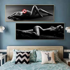 Black and White Sexy Women Body Canvas Painting Canvas Poster Print Wall Picture