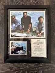 Jaws Movie Collectible | Framed Photo Collage Wall Art Decor – 12″X15″ |