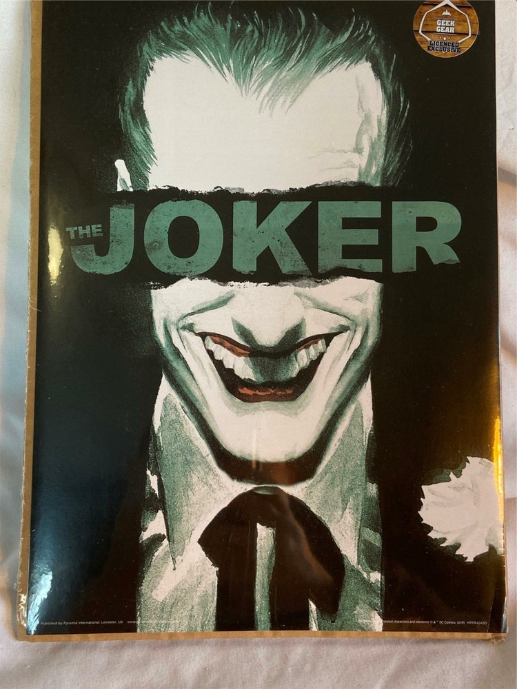 Joker Batman Villain DC Comic Art Poster Geek Gear 11 3/4″ x 8 1/4″ New