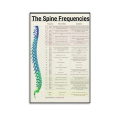 The Spine Frequencies Poster Science Education Canvas Wall Art Aesthetic Deco…
