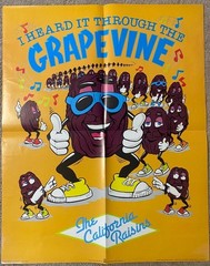 CALIFORNIA RAISINS I heard it through the GRAPEVINE 1967 poster 3722