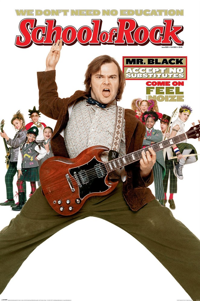 School Of Rock – Movie Poster (Regular Style – Accept No Substitutes) (24 x 36″)