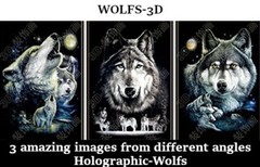 3D Lenticular Picture / Poster Artwork Unique Wall Decor Holographic Pics-2 PACK