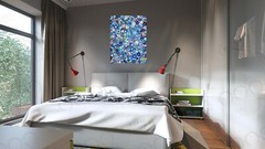 Takashi Murakami – Blue Art Print | Mounted Canvas | Framed Canvas |Acrylic