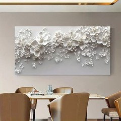 Abstract Grey Flower Art Canvas Poster Canvas Painting Canvas Wall Art Mural