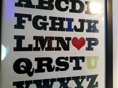 RE Room Essentials – «I Heart You» 12 x12 Framed Wall Art by Louise Carey