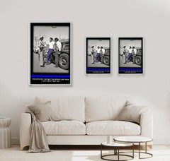 Vintage Hot Rod Design Two Boys Getting A Speeding Ticket 24×36 11×17 In Poster