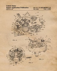 Class Vinyl Record Turntable Patent Prints, 4 (8×10) Art Decor Home Work Office
