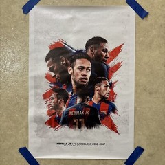 Neymar Jr – FC Barcelona 2016-2017 Soccer ✅ Poster Canvas Wall Art ✅ 12×18 inch