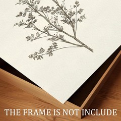 SWZHHYL Vintage Flower Wall Art, Neutral Botanical Canvas 10L» x 8W»,