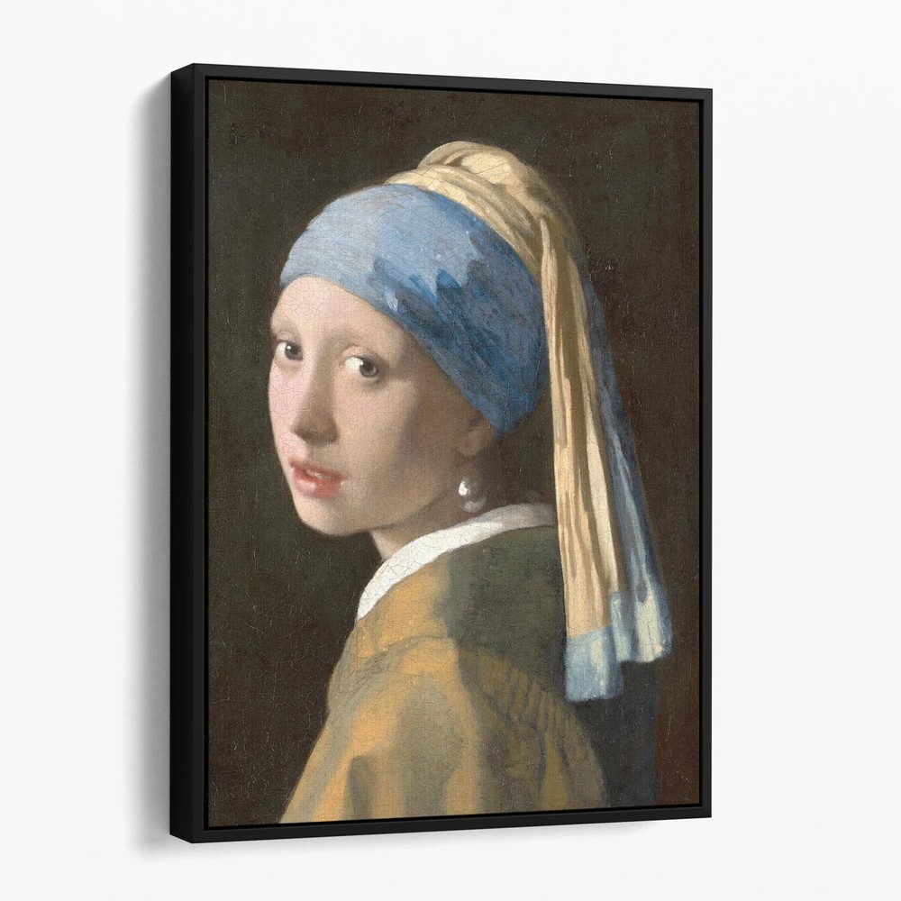 Girl with a Pearl Earring by Johannes Vermeer Canvas Print Wall Art