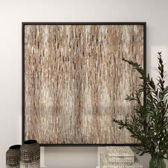 1- Panel Abstract Framed Wall Art with Black Frame 47 In. X 47 In.