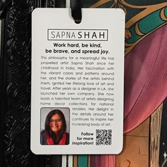 Sapna Shah THE INTROVERT Skeleton Tarot Framed Wall Art Black Ornate 18×12″