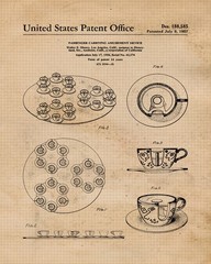Classic Theme Park Ride Patent Prints, 4 8×10 Art Decor Home Work Disney Office