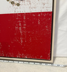 NEW Mexico Flag Canvas Wall Art Distressed Vintage Style Finish Rustic 12″ x 24″