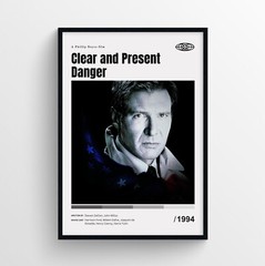 Clear and Present Danger Movie Poster Print, Wall Art – Unframed