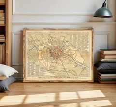 Old Map of Berlin Germany 1805 Vintage Map | Wall Map Decor Unframed or Framed