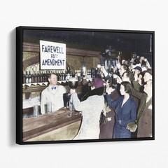 Farewell to the 18th Amendment – Prohibition in Color Canvas Wall Art Print