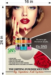 Salon 16 Photo-Realistic Paper Poster Matte Non-Laminate Dipping Powder Vertical
