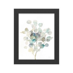 Trademark Fine Art ‘ Eucalyptus III White ‘ Black Frame by Danhui Nai 11×14