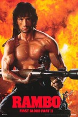 Rambo First Blood Part 2 II 80s Movie Theater Film Art Print Poster 16×24