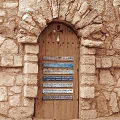 Set of 7 Inspirational Wooden Bible Verse Signs – Rustic Wall Art Decor