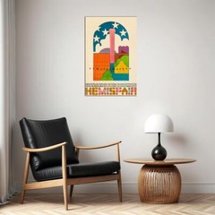 289556 San Antonio Texas 1968 Hemisfair Travel PRINT POSTER