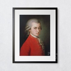 Mozart Classical Music Premium Art Print | Music and Piano Room Art