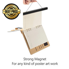 Radezon 16 inch Wide Magnetic Poster Hanger Frame, 16×20 16L» x 0.7W», Black