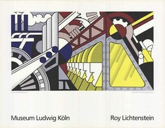 ROY LICHTENSTEIN Study For Preparedness 27.5″ x 35.5″ Serigraph 1989 Pop Art Blu