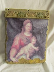 Resin Fresco Style Madonna & Child 11.5″ x 14.5″ Wall Hanging Plaque TST Inc