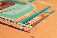DKNG Mojave (20″x16″ Desert Airstream Trailer/Camper, Silkscreen Print/Poster)