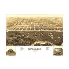 Old Map of Mandan, ND 1883 – Vintage Mandan North Dakota Art