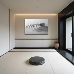 BJYCHG Zen Pictures for Bathroom Black 12″L x 18″W, Black, White, and Gray