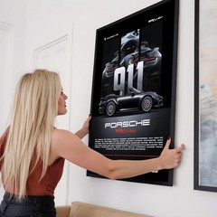 Porsche 911 Turbo Poster | Luxury Sports Car Wall Art | Automotive Office Decor