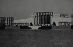 Antique Art Print Chicago Worlds Fair Northerly Island 1933 American History