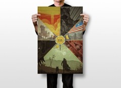Fallout 4 Video Game Open Worl Games Adventure Wall Art Home – POSTER 20×30