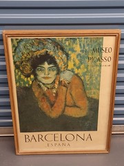 Pablo Picasso L’Attente 1901 Museo Picasso Barcelona España Framed Poster