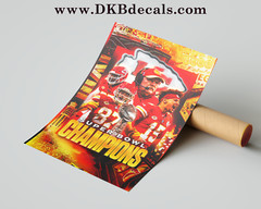 Kansas City Chiefs Super Bowl LVIII Champions Poster – Various Sizes to 13″x19″