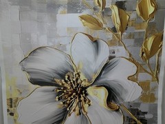 Large Flower Print on Canvas 50cm x 70cm