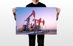 Pumping Unit Oil Rigs Pumps Modern Times Art Wall – POSTER 20×30