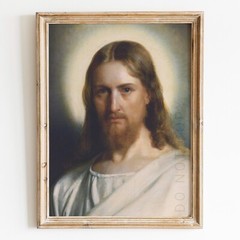 Jesus Christ Portrait Carl Bloch Christian Bible Wall Art Poster Print