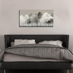 Prepeyssee Black and White Tree Wall Art for Living Room Large Landscape Mode