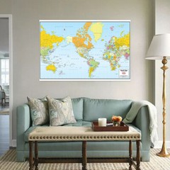 GIANT WORLD MAP Geological Poster ART PRINT SIZE 59*39in