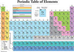 Periodic Table of the Elements Poster [White] – Science & Chemi