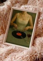 Vintage Vinyl Record Wall Art Retro Music Poster Classic Record Player Decor