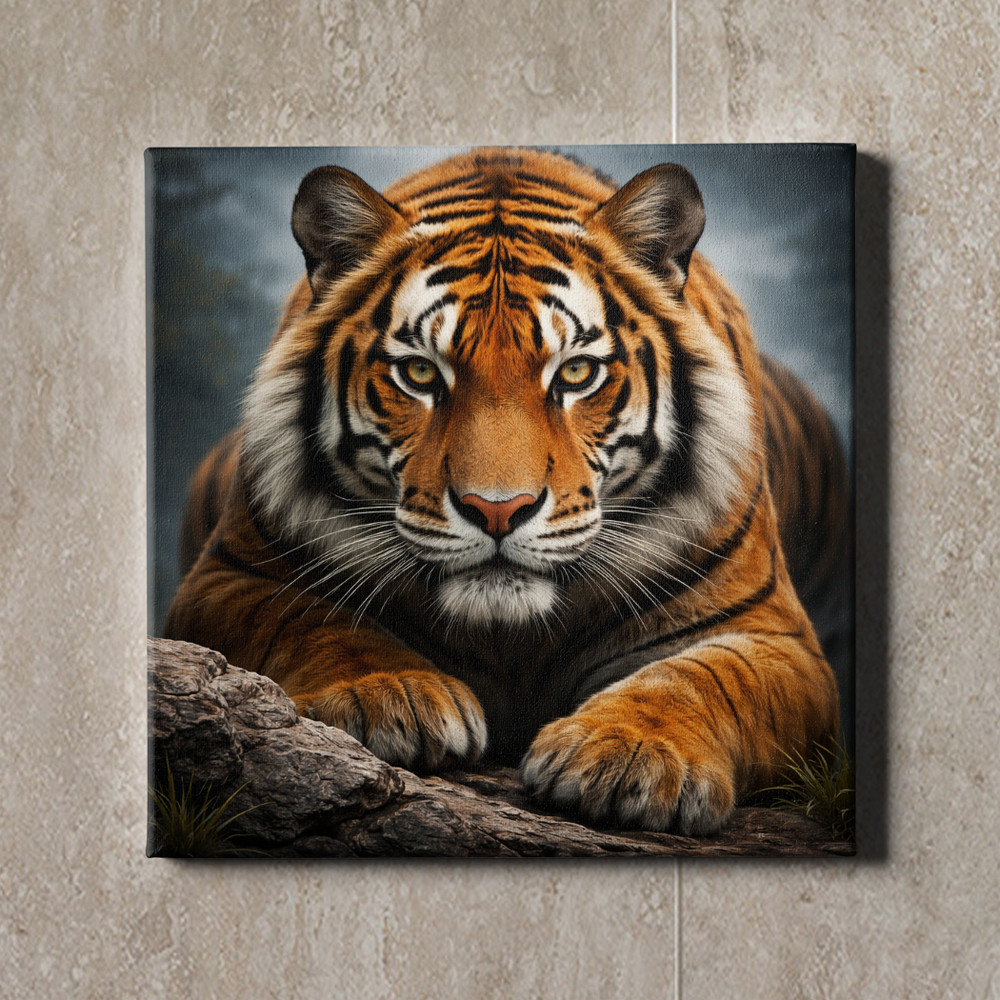 Tiger Animal Canvas Painting Wall Art Poster Mural Print